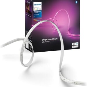 Philips Hue Indoor 5-Meter Smart LED Solo Lightstrip Base Kit (Pack of 1), LED Lights Controlled with Hue App, Smart Lighting Works with Alexa, Google Assistant and Apple HomeKit, Plug Type G