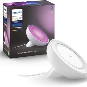 Philips Hue Bloom White and Colour Ambiance [White] Smart LED Table Lamp, with Bluetooth Works with Alexa and Google Assistant, 7 watts
