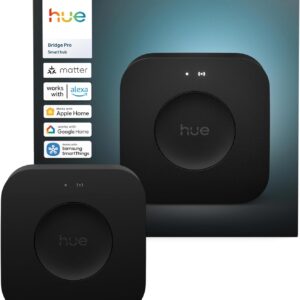 Philips Hue Bridge Pro, Smart Light Hub, Wireless, Advanced Encryption, Supports 150+ Bulbs and 50 Accessories, Works with Apple Home, Amazon Alexa, Google...